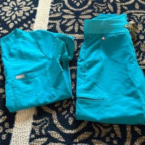 Figs Scrub set Teal